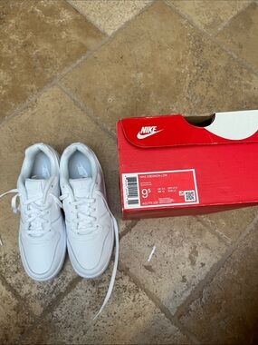 Nike Kids White Low-Top Sneakers - Classic All-White